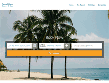 Tablet Screenshot of hotelpuntagaleon.com